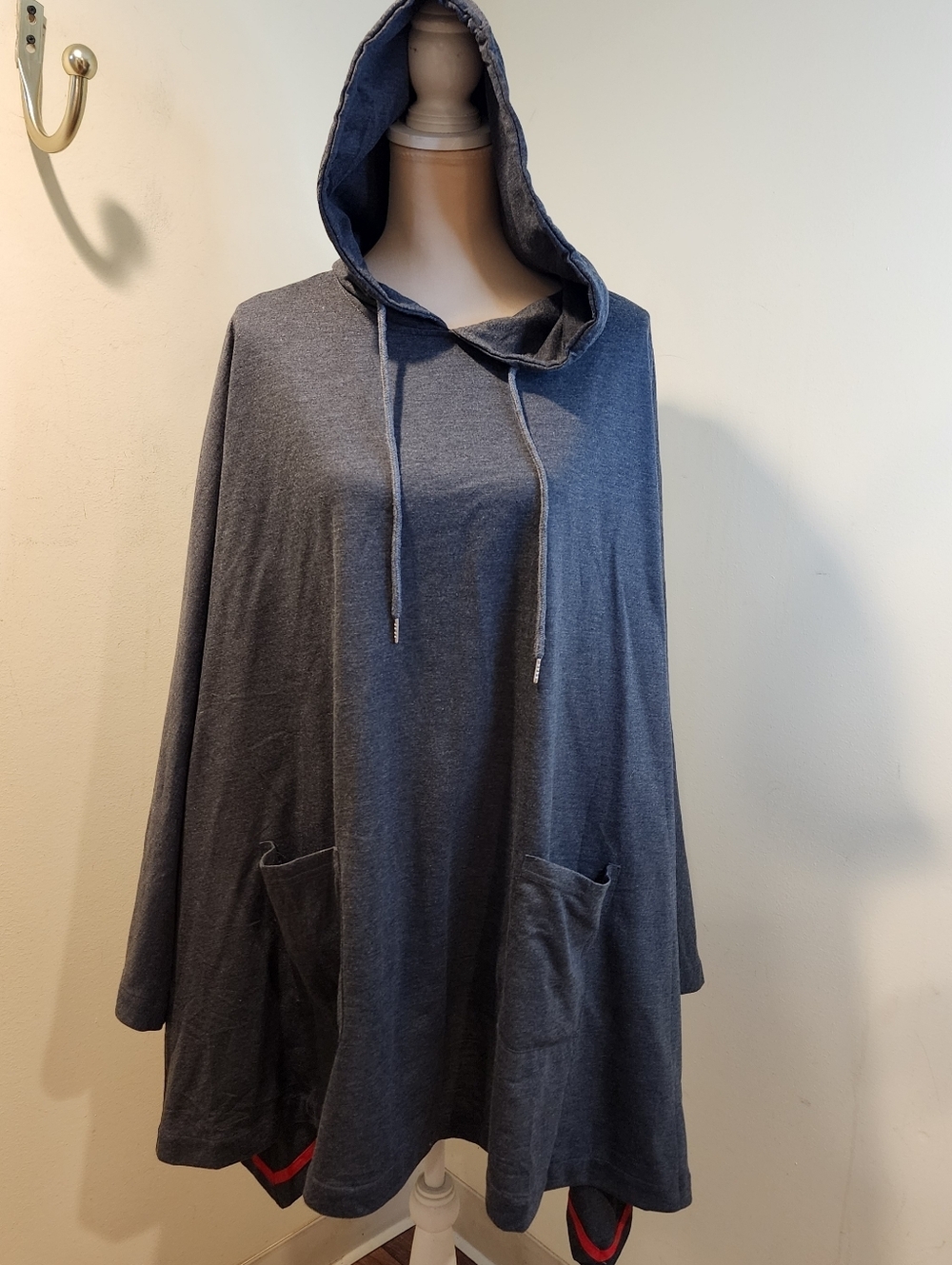 COOFANDY Cozy Unisex  Hooded Tunic with Front Pockets   SZ XXL
